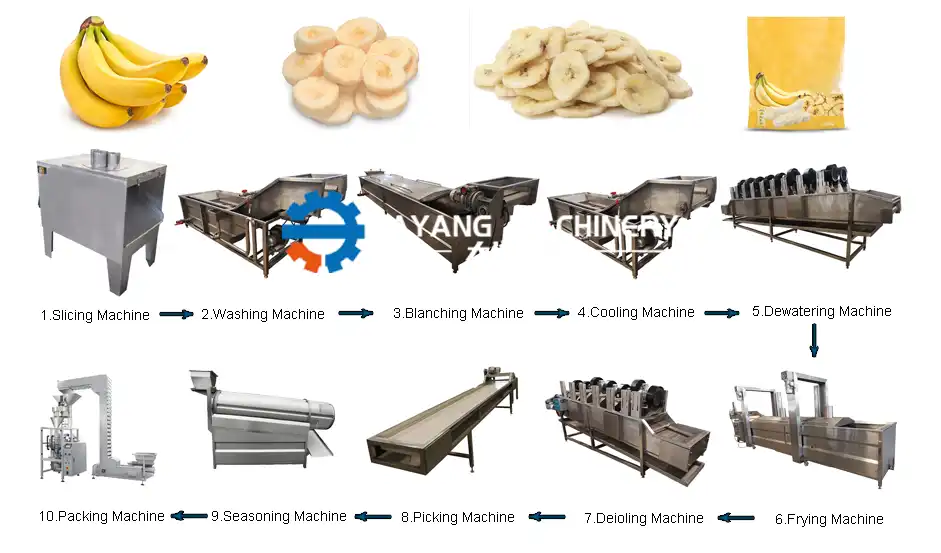 Full Automatic Bananaplantain Chips Processing Line Dayang Machinery 8577